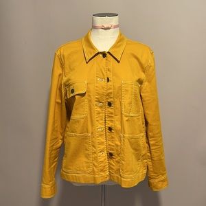 Madewell Denim Jacket in Yellow Size M